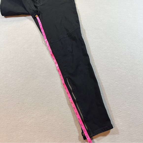 Pilcro & The Letterpress Serif Black Mid Rise Skinny Jeans Women’s 30 Zip - Picture 3 of 11
